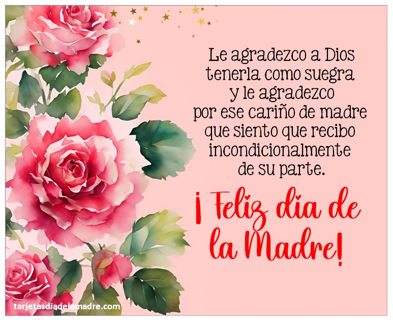 Frases del Día de la Madre para mi Suegra tarjetas día de la madre