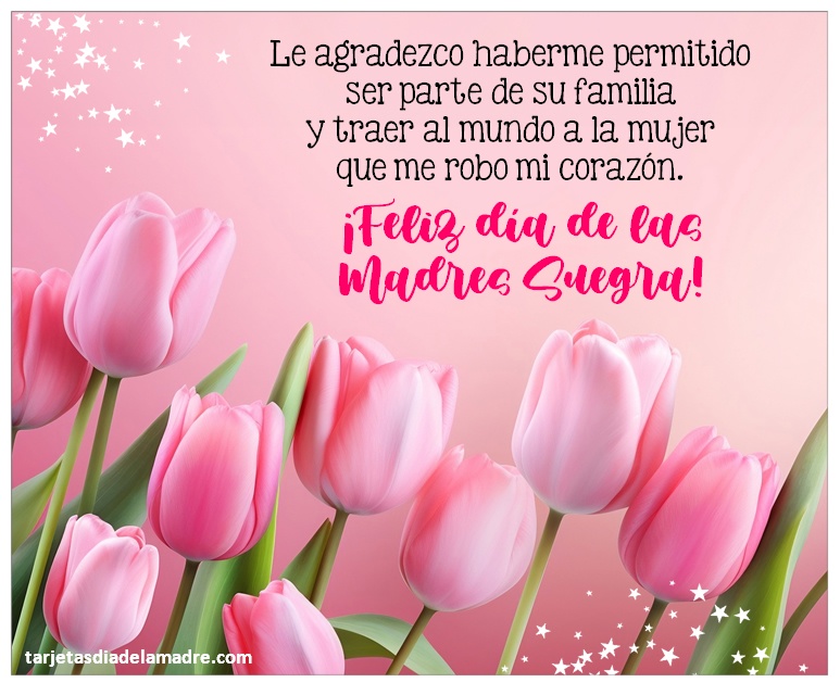 Frases del Día de la Madre para mi Suegra tarjetas día de la madre